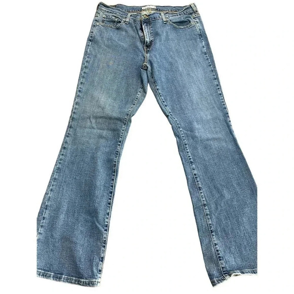 Levi's 515 Women's Blue Low Rise Bootcut Flare Leg Denim Jean 14 - Picture 2 of 6